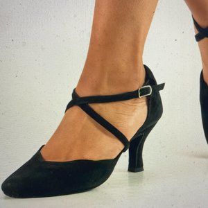 Anna Kern Dance Shoe Size 7.5 Midnight Suede